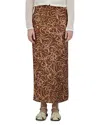 Point Satin Slip Skirt In Multi