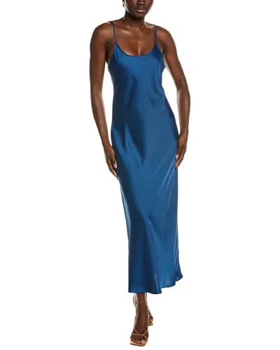 Point Satin Straight Dress In Transparent