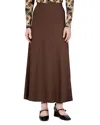 Point Slip Skirt In Brown