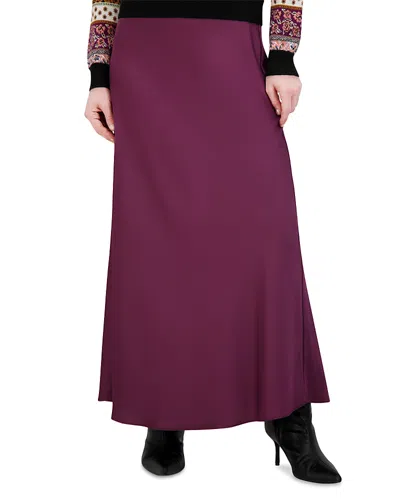 Point Slip Skirt In Purple
