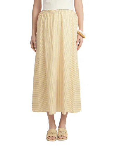 Point Strip Poplin Skirt In Neutral