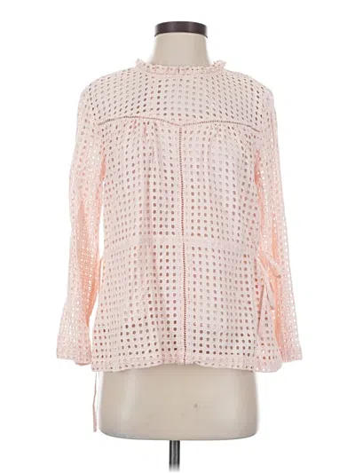 Pre-owned Point Sur 3/4 Sleeve Blouse In Pink