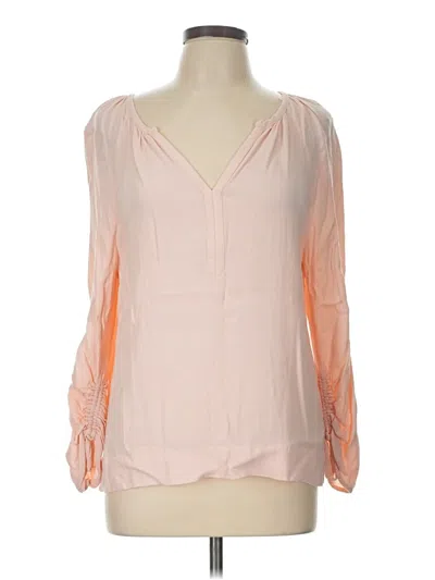 Pre-owned Point Sur 3/4 Sleeve Blouse In Pink