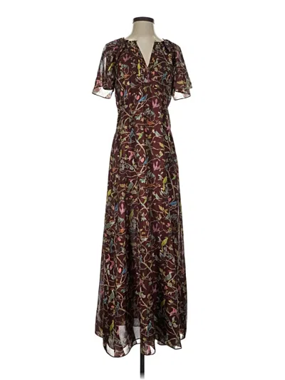 Pre-owned Point Sur Casual Dress In Burgundy