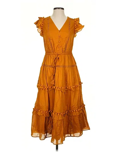 Pre-owned Point Sur Casual Dress In Orange