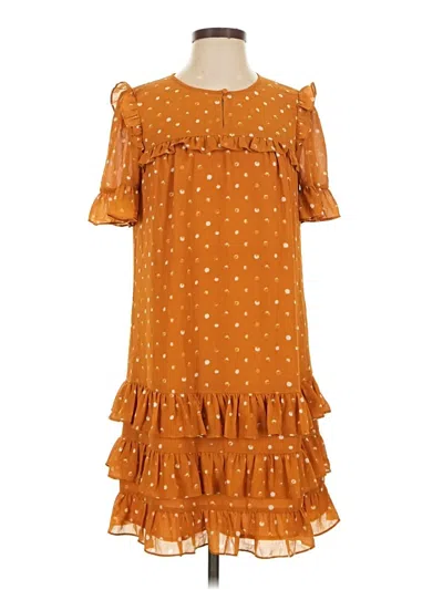 Pre-owned Point Sur Casual Dress In Orange
