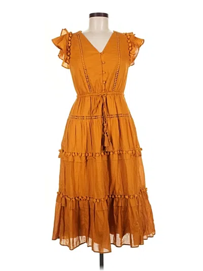 Pre-owned Point Sur Casual Dress In Orange