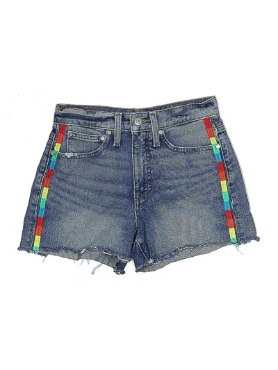 Pre-owned Point Sur Denim Shorts In Blue