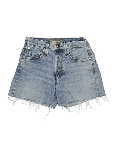 Pre-owned Point Sur Denim Shorts In Blue