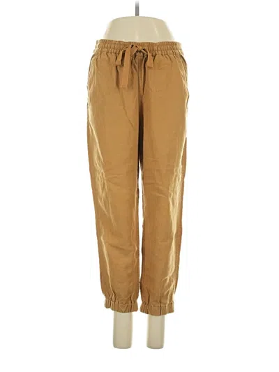 Pre-owned Point Sur Linen Pants In Gold