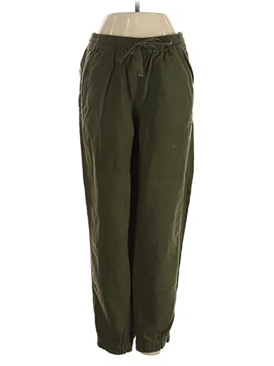 Pre-owned Point Sur Linen Pants In Green