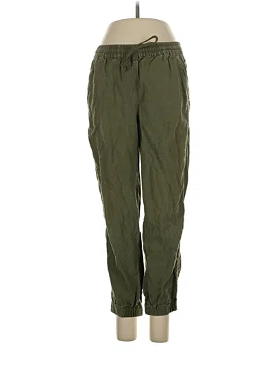 Pre-owned Point Sur Linen Pants In Green