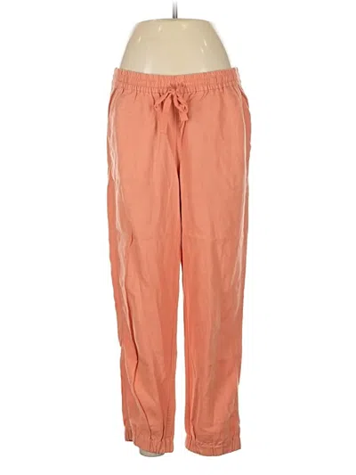 Pre-owned Point Sur Linen Pants In Orange