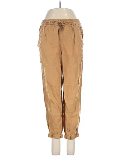 Pre-owned Point Sur Linen Pants In Tan