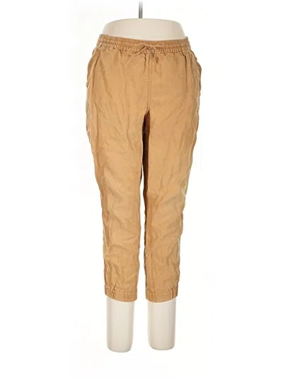 Pre-owned Point Sur Linen Pants In Tan
