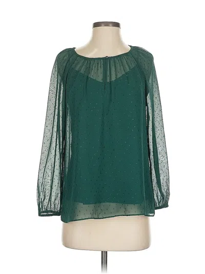 Pre-owned Point Sur Long Sleeve Blouse In Blue