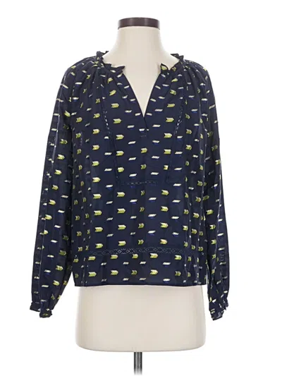 Point Sur Long Sleeve Blouse In Blue