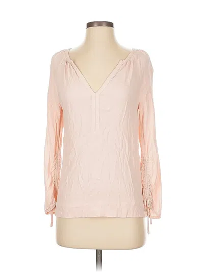 Pre-owned Point Sur Long Sleeve Blouse In Pink