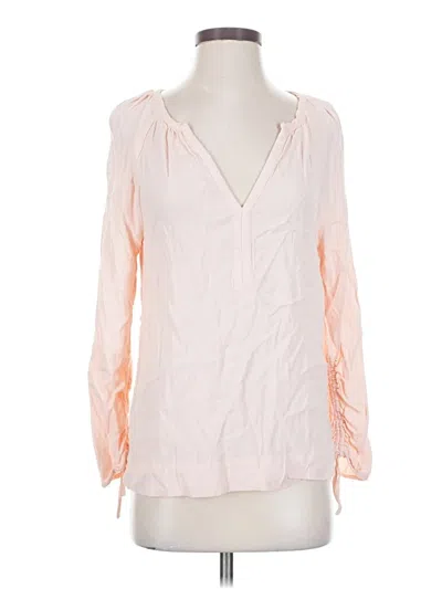 Pre-owned Point Sur Long Sleeve Blouse In Pink
