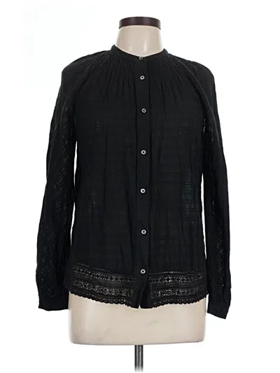 Pre-owned Point Sur Long Sleeve Button Down Shirt In Black
