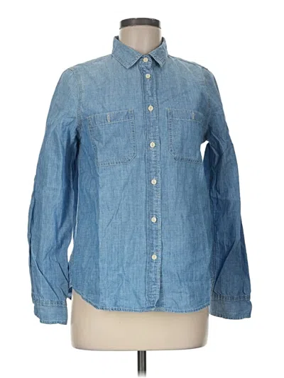 Pre-owned Point Sur Long Sleeve Button Down Shirt In Blue