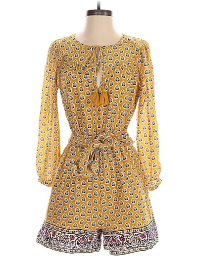 Pre-owned Point Sur Romper In Yellow