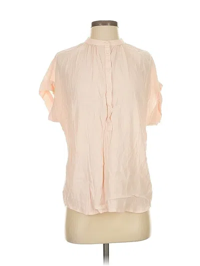 Pre-owned Point Sur Short Sleeve Blouse In Pink