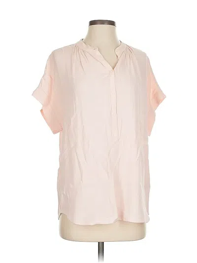 Pre-owned Point Sur Short Sleeve Blouse In Pink