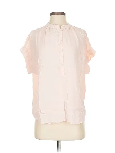 Pre-owned Point Sur Short Sleeve Blouse In Pink