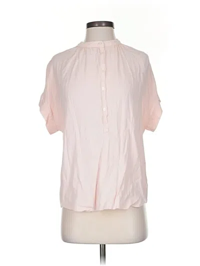 Pre-owned Point Sur Short Sleeve Blouse In Pink