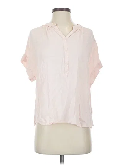 Pre-owned Point Sur Short Sleeve Blouse In Pink