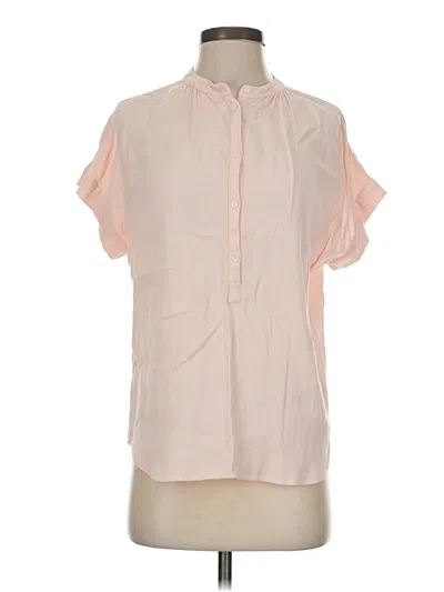 Pre-owned Point Sur Short Sleeve Blouse In Pink