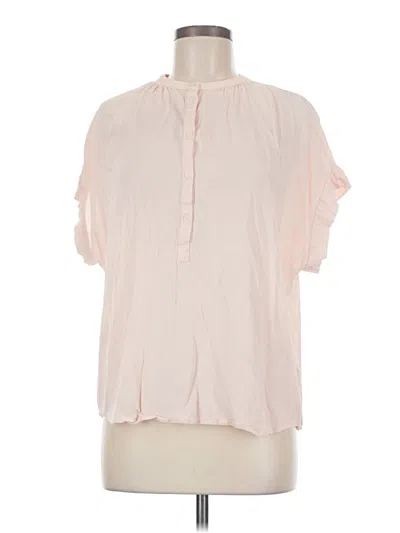 Pre-owned Point Sur Short Sleeve Blouse In Pink