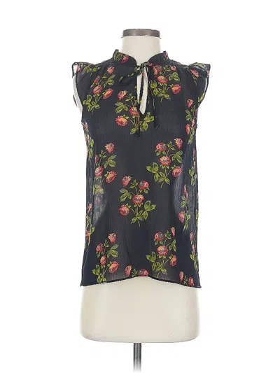 Pre-owned Point Sur Sleeveless Blouse In Black