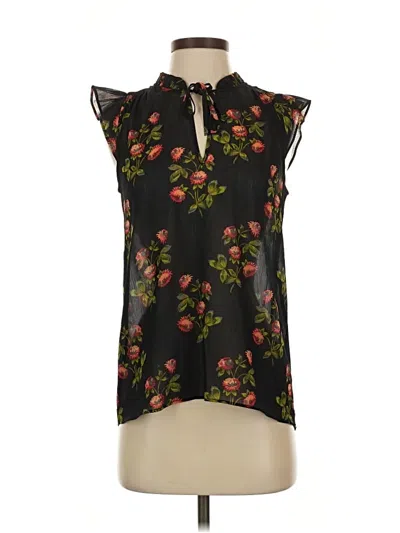 Pre-owned Point Sur Sleeveless Blouse In Black