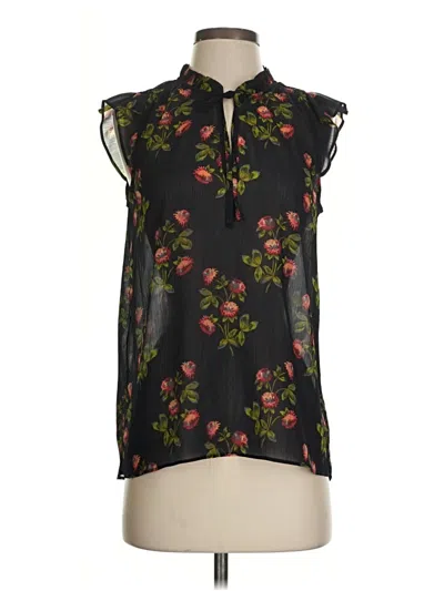 Pre-owned Point Sur Sleeveless Blouse In Black