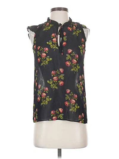 Pre-owned Point Sur Sleeveless Blouse In Black