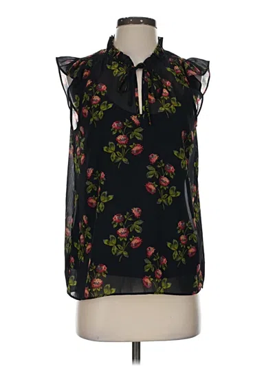 Pre-owned Point Sur Sleeveless Blouse In Black