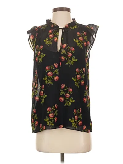 Pre-owned Point Sur Sleeveless Blouse In Black