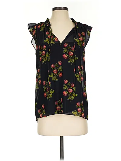 Pre-owned Point Sur Sleeveless Blouse In Black