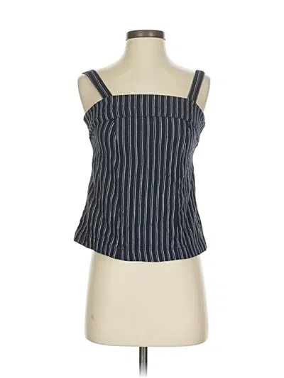 Pre-owned Point Sur Sleeveless Blouse In Blue