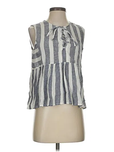 Pre-owned Point Sur Sleeveless Blouse In Gray