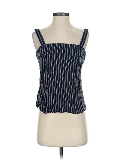 Pre-owned Point Sur Sleeveless Top Blue Square Neckline Tops