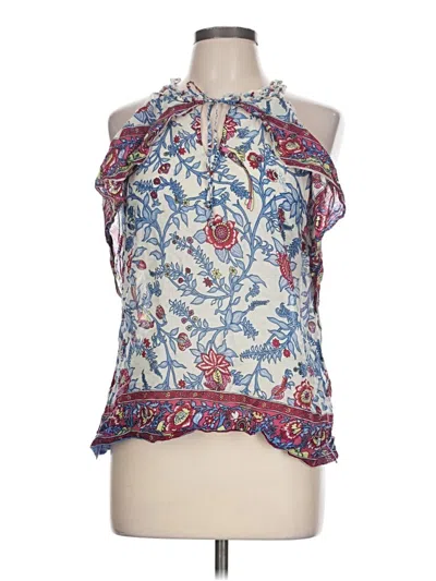 Pre-owned Point Sur Tank Top Blue Halter Neckline Tops