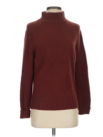 Pre-owned Point Sur Turtleneck Sweater In Burgundy