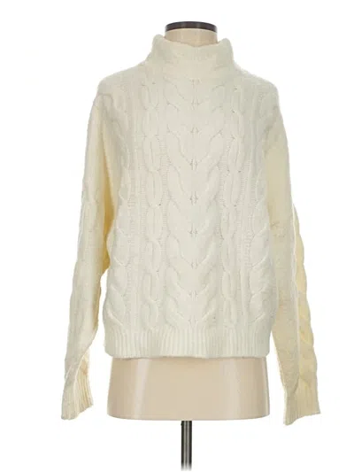Pre-owned Point Sur Turtleneck Sweater In White