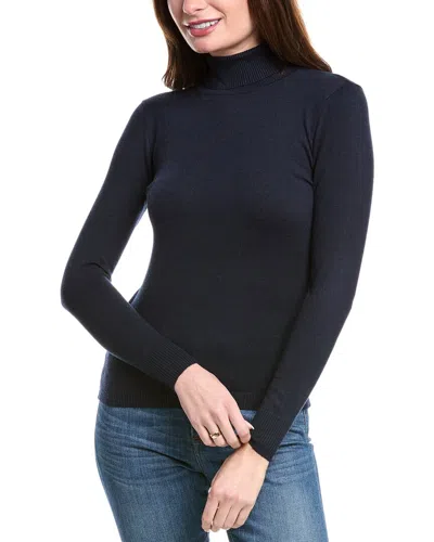 Point Turtleneck Sweater In Blue