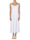 Point Women's Linen Blend Maxi Slip Dress In Off White