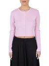 Point Women's Ribbed Crop Top In Light Pink