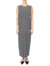 Point Women's Striped Maxi Sheath Dress In Black Stripe